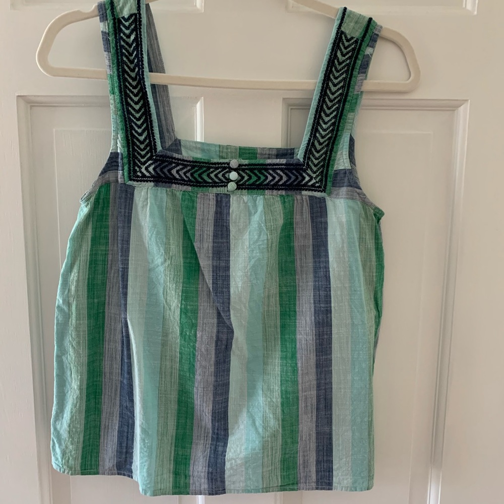 Lucky Brand linen tank blouse